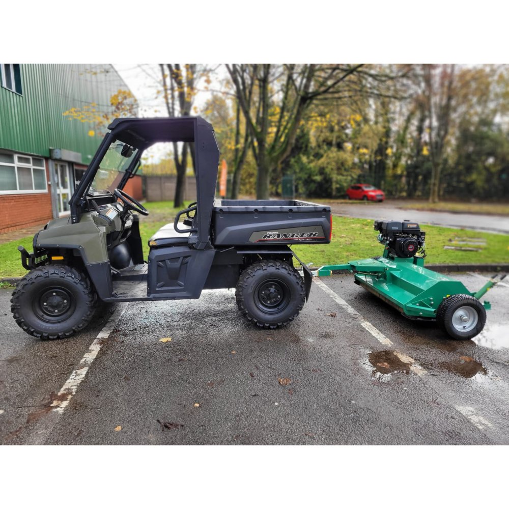 Polaris Ranger Diesel 900 with Half Cab and Flail Mower